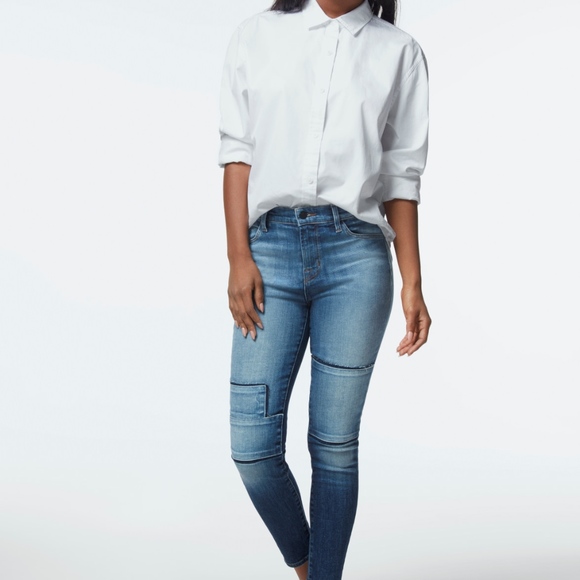 JBrand Alana High-Rise Cropped Super Skinny Jeans - Picture 3 of 6